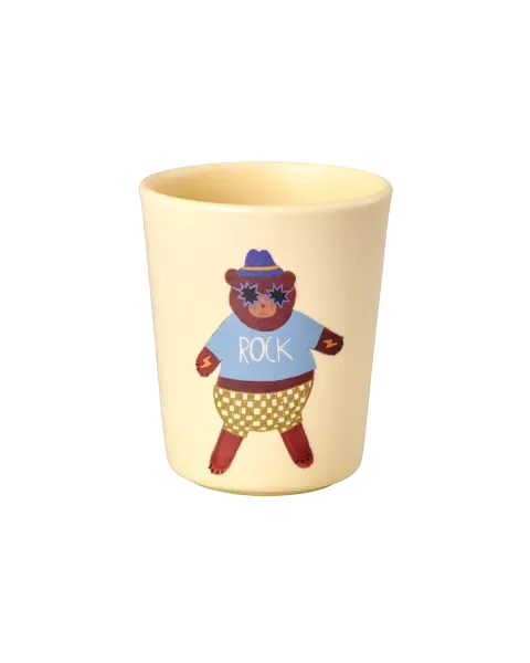 Amiek Beer kinderbeker creme 150 ml melamine