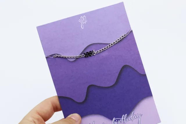 LOVEDRUNKY Geboortejaar armband zilver verstelbaar