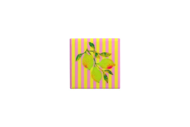 Lovetile Lemons tegel terracotta 11 cm kurk