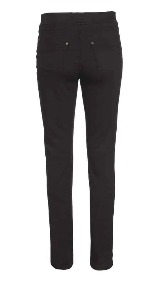 Anna Montana Jump In jeans coffee elastische taille