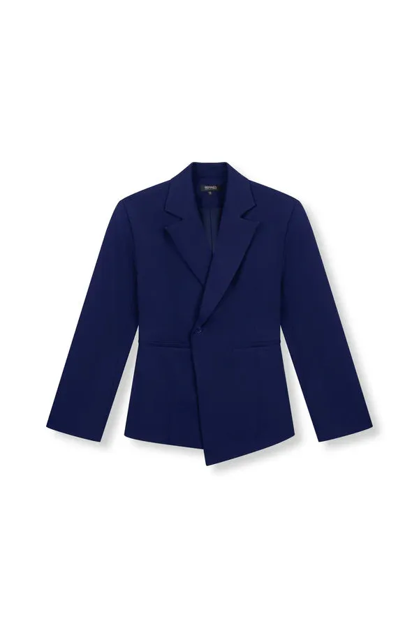 Amiek Yara blazer navy getailleerd