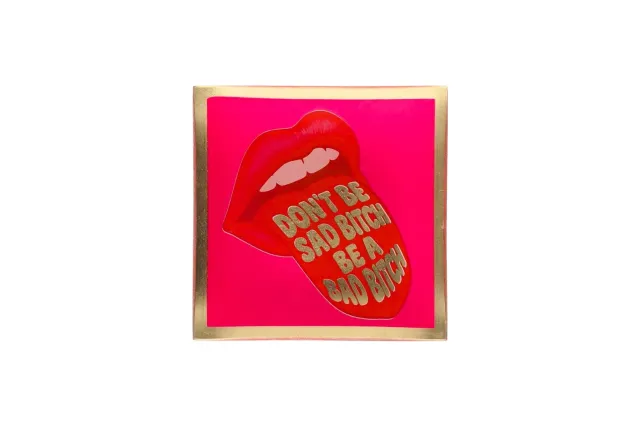 Loveplate Don't Be a Sad Bitch schaaltje glas S