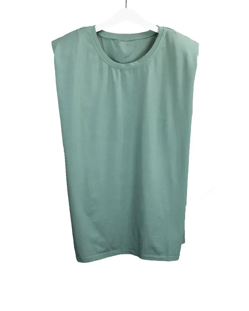 LOVEDRUNKY Padded Shirt top mint one size
