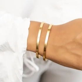 Amiek Bangle Bracelet Heart armband goud waterproof