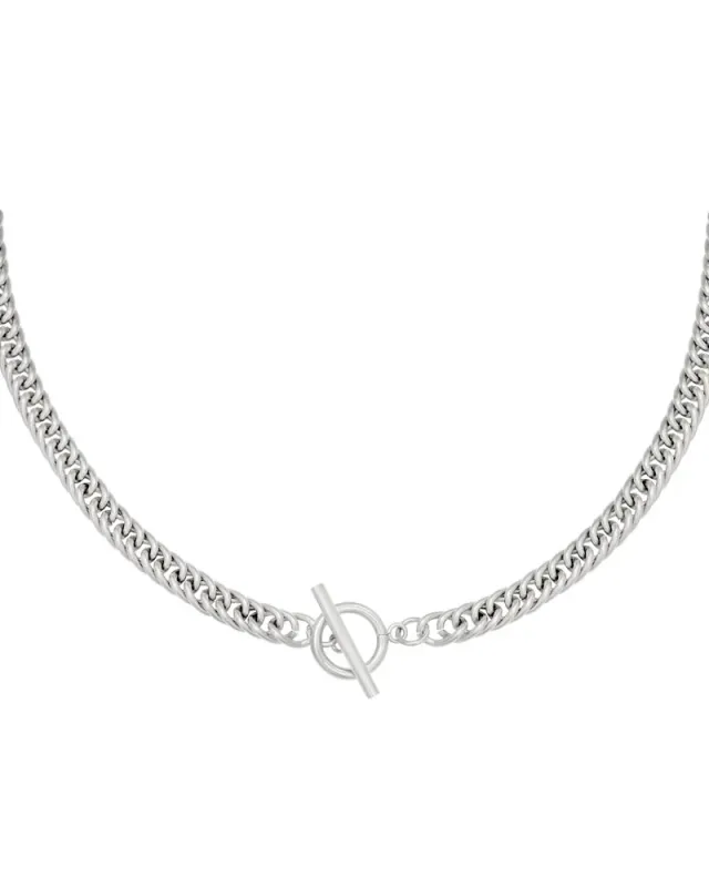 LOVEDRUNKY Dublin ketting zilver 50 cm